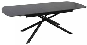 Jedálenský stôl Valmir 180 x 90 cm, čierna