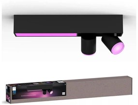 Philips-LED RGBW Stmievateľné bodové svietidlo Hue CENTRIS 2xGU10/4,2W + LED/11W