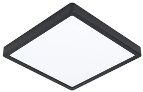 Čierne LED stropné svietidlo 28,5x28,5 cm FUEVA 5 – EGLO