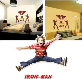 Veselá Stena 3D Samolepka Iron Man
