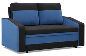 Pohovka ORION čierna / tmavomodrá