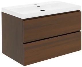 Kúpeľňová skrinka s umývadlom SAT B-Way 99x30x45 cm orech mat BWAY2100NUTU4, 1 ks