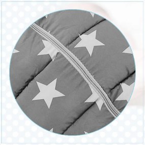 Tutumi, detský spací vak 90x47 cm 4v1, sivá-fialová, NAZ-04033