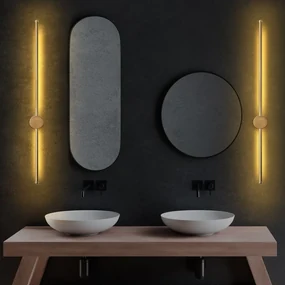 LED nástenné svietidlo v zlatej farbe ø 7 cm Sword – Opviq lights