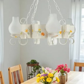 Brilagi - Luster na reťazi QUEEN 4xE14/40W/230V buk/krémová