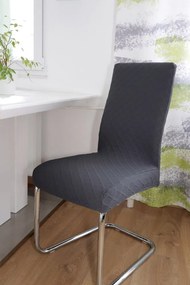 Home Elements Poťah na stoličku, tmavo sivý Množstvo: 1 ks