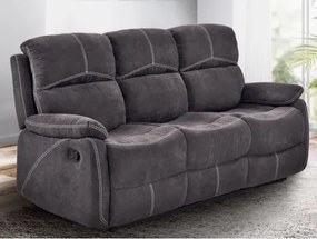 Trojsedák Fortuna, šedá látka, funkcia polohovanie%