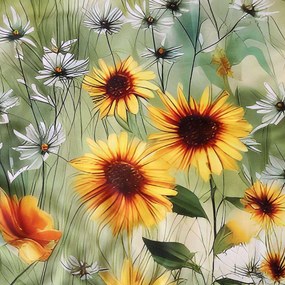 SATÉNOVÉ OBLIEČKY SATYNLOVE PREMIUM 160X200 CM, 2KS 70X80 CM KVETY