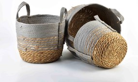 Úložný košík Bali M 23x20 cm hnědo-šedý