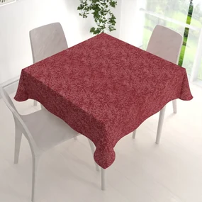 Biante Veľký teflónový štvorcový obrus TF-036 Venezia vínovo červený 230x230 cm
