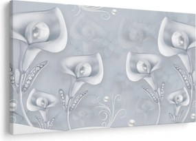 Obraz - Perlové kvety (90x60 cm)