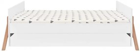 Detská postieľka so šuflíkom Lotta Snow 70x140