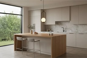 Závesné svietidlo Florence Spider, 1x biele sklenené tienidlo, b, U