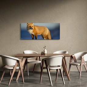 Obraz - Liška na snehu (120x50 cm)