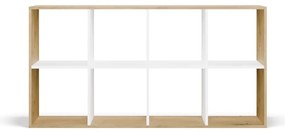 Regál Malax 2x4 147 cm dub Artisan/bílý