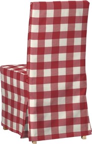 Návlek na stoličku Henriksdal (dlhý) farba produktu červená látka vzorované