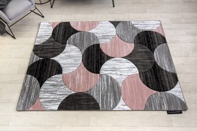 Koberec ALTER Geo mušle, ružový
