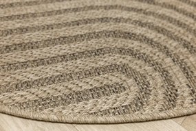 Koberec Patio 5029/178 béžový / hnedý kruh