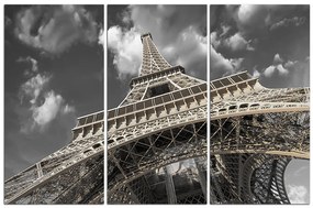 Obraz na plátne - Eiffelova veža - pohľad zdola 135FB (90x60 cm  )