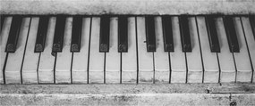 Obraz starého klavíra (120x50 cm)