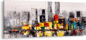 Obraz - Maľba veľkomesta (120x50 cm)