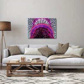 Abstraktný obraz - fialové vetvy (70x50 cm)