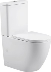 Erga Siena, WC kombi misa 620x365x820 mm, Rimless + toaletné sedadlo, biela lesklá, ERG-V03-SIENA-RIM-WH