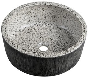 Sapho, PRIORI keramické umývadlo na dosku Ø 41 cm, granit, PI035
