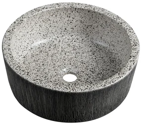 Sapho Sapho, PRIORI keramické umývadlo na dosku Ø 41 cm, granit, PI035