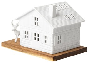 räder Porcelánový svietnik domček Ski Hut