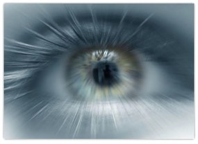 Sklenený obraz - Pohľad oka (70x50 cm)