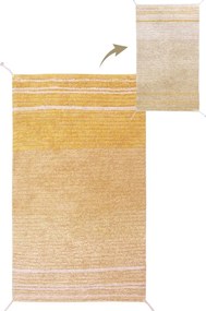 Okrovožltý bavlnený koberec 80x140 cm Twin Amber – Lorena Canals
