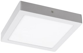RABALUX Stropné svietidlo LED, 18 W, denné biele svetlo, 22,5x22,5 cm, štvorcové, biele