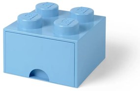Svetlomodrý úložný box štvorec LEGO®