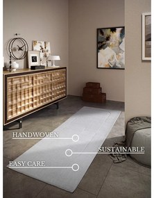 Krémovobiely ručne tkaný vlnený behúň 80x250 cm Charlotte – Villeroy&amp;Boch