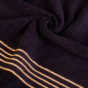 BAVLNENÉ UTERÁKY TIWANO SADA 1 KS 50X90 CM, 1 KS 70X140 CM ČIERNA