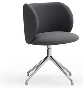 Tmavosivé čalúnené jedálenské kreslo Mogi – Teulat