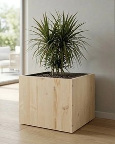 AMADEA Drevený obal s kvetináčom, 33x33x24cm Český výrobok