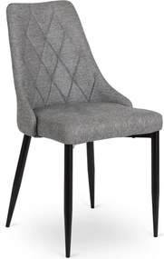 PROXIMA.store - Čalúnená jedálenská stolička CORK 2 FARBA: sivá