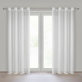 ZÁCLONA NA KRÚŽKOCH ELIRA 140X250 CM BIELA