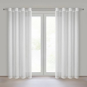 ZÁCLONA NA KRÚŽKOCH ELIRA 140X250 CM BIELA