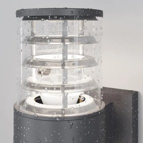 Maytoni O576WL-02GR - Vonkajšie nástenné svietidlo BRONX 2xE27/60W/230V IP54 antr