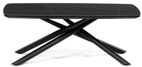 Autronic BONTEC Konferenčný stolík 120x70cm, spekaná keramika, mramor, AHG-X7227 BK Farba: Čierna
