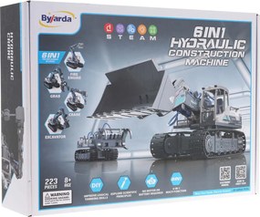 Ramiz Stavebný stroj Set 6v1 pre deti 8+ Hydraulický pohon + stavebné diely 223el.