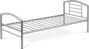 Kovová posteľ 90 cm strieborná BED-1900 SIL