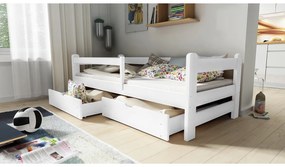Detská posteľ prízemná Alis DP 018 - Biely, 80x180