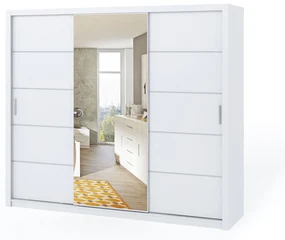 Šatníková skriňa Bonaparte SZ250 (biela). Akcia -20%. Vlastná spoľahlivá doprava až k Vám domov. 1051506