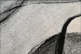 HU Sivý linkovaný koberec Rio 443-L.Grey--L.Grey Rozmer: 60x100 cm