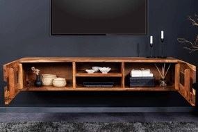 Dizajnový závesný TV stolík Argentinas 160 cm Sheesham