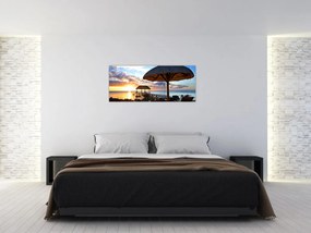 Obraz - Západ slnka na Mauríciu (120x50 cm)
